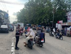 Cegah Kemacetan dan Kejahatan, Polres Pidie Jaya Gelar Patroli Ramadhan di Pasar Tumpah