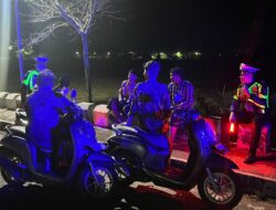 Jaga Ketertiban Ramadhan, Sat Lantas Polres Pidie Jaya Tindak Balap Liar dan Knalpot Brong