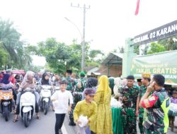Kodim 0117/Aceh Tamiang Berbagi Berkah Ramadan, Ratusan Takjil Untuk Pengguna Jalan
