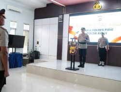 Kapolres Pidie Pimpin Sertijab Wakapolres Pidie