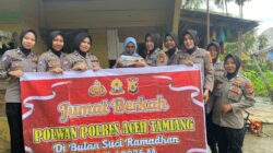 Bakti Sosial ” Ramadhan Berkah ” Polwan Polres Aceh Tamiang