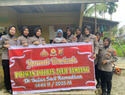 Bakti Sosial ” Ramadhan Berkah ” Polwan Polres Aceh Tamiang