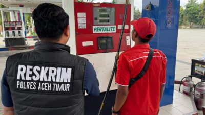 Jelang Lebaran, Polres Aceh Timur Cek Ketersediaan BBM di Sejumlah SPBU