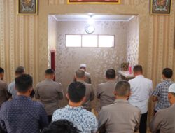 Polres Aceh Tamiang Gelar Shalat Ghaib Atas Meninggalnya Tiga Prajurit Bhayangkara Polda Lampung