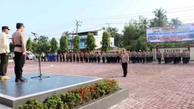 Polres Aceh Timur Gelar Apel Operasi Ketupat Seulawah 2025