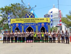 Kapolres Pidie Dampingi Kapolda Aceh Tinjau Posyan di Terminal Type B Sigli
