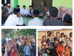 Dansatgas TMMD Kodim 1311/Morowali Ubah Pandangan Anak-Anak: TNI Itu Ramah dan Menyenangkan