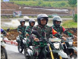 Dansatgas TMMD Kodim 1311/Morowali Gunakan Motor untuk Efisiensi Pemantauan Kegiatan