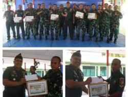 Dandim 1308/LB Serahkan Bingkisan dan THR Pada Anggota Prajurit dan PNS