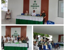 Sektor UPTD Puskesmas Biak Danramil 1308–1/Luwuk. Hadiri Lokakarya Mini Lintas Sektor UPTD Puskesmas