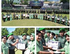 Danrem 132/Tadulako Berikan Bingkisan KASAD dan Bingkisan,THR Korem 132/Tdl Saat Lepas Prajurit Cuti Lebaran Bersama