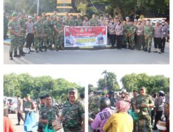 Wujudkan Sinergitas Dan Solidaritas , Kodim 1308/LB Dan Polres Banggai Bagikan Takjil Gratis