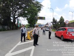 Polsek Pondok Gede Tekan Angka Lakalantas Saat Ramadhan Dan Lebaran 1446H / 2025M.