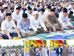 Pemkab Aceh Tamiang Gelar Sholat IED di Pendopo