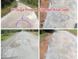 Diduga Proyek Siluman di Desa kampung Seni Antara Asal Jadi