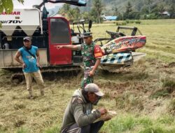 Melalui Komsos, Babinsa Berikan Motivasi Kepada Petani Padi