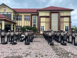 Tingkatkan Profesionalisme, Satsamapta Polres Pidie Jaya Gelar Simulasi Dalmas dan AWC