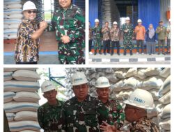 Dandim 1308/LB Tinjau Gudang Bulog, Pastikan Ketersediaan Stok Pangan Masyarakat