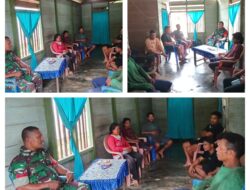 Jalin Silaturahmi Dan Keakraban dengan Warga, Babinsa Komsos di Wilayah Desa Binaan