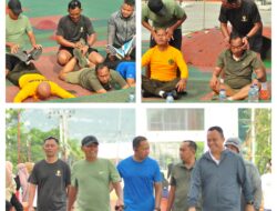 Pangdam XIII/Merdeka Olah Raga Bersama dan Ajarkan Latihan Tehnik Stretching di Lapangan Vatulemo, Palu