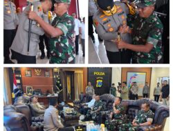 Pangdam XIII/Merdeka Kunjungan Kerja ke Polda Sulteng, Perkuat Sinergitas TNI-Polri