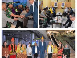 Kasiintel Kasrem 132/Tdl Sambut Kedatangan Dubes Republik Ceko di Bandara Mutiara Sis Al-Jufri Palu