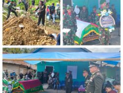 Dandim 1308/LB Pimpin Upacara Pemakaman Secara Militer