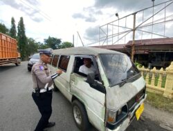 Satlantas Polres Aceh Tamiang Lanjutkan Ops Rutin Berbeda Lokasi