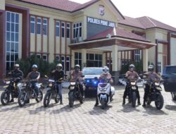 Sikat Premanisme, Kapolres Pidie Jaya Pimpin Patroli Gabungan Polres dan Brimob