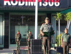 Upacara Harkitnas, Dandim Kota Palu Bacakan Amanat Menteri Komdigi