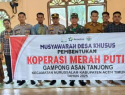 Mudessus Pembentukan Koperasi Desa Merah Putih Syariah Gampong AsanTanjong