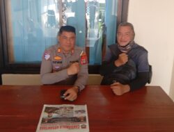 Pererat Kemitraan, Kasat Lantas Polres Sigi Terima Kunjungan Awak Media