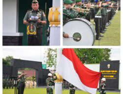 Korem 132/Tadulako Gelar Upacara 17-an, Danrem Bacakan Amanat KSAD tentang Jati Diri Prajurit