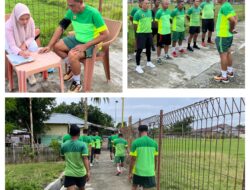 Jaga Pertumbuhan Tubuh, Danramil Beserta Anggota Babinsa Koramil 03/Batui Aerobik Versi Pangdam XIII/MDK