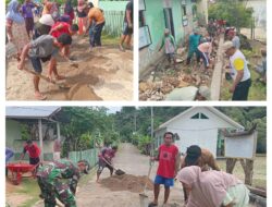 Babinsa dan Warga Desa Desa Tangkop Bersatu dalam Karya Bakti, Ini Tujuannya