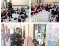 Babinsa Koramil 01/Palu Barat Dampingi Pendistribusian Makan Bergizi Gratis