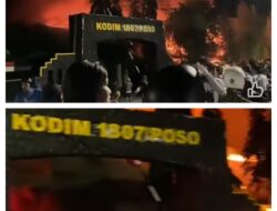Diduga Alkibat Korsleting Listrik, Mako Kodim 1307/Poso Ludes Terbakar