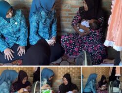 Ketua tp- PKK Aceh Tamiang besuk bayi Hidrosefalus di rantau