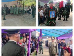“Hadiri Upacara Persemayaman dan Pemakaman Militer.” Dandim 1307/Poso : Sampaikan Rasa Hormat dan Bela Sungkawa”