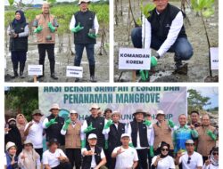 Kasiter Kasrem 132/Tdl Hadiri Aksi Bersih Pesisir dan Penanaman Mangrove di Hari Lingkungan Hidup Sedunia 2025 : Komitmen Bersama “Hentikan Polusi Plastik”