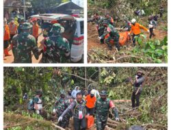 Kodim 1306/Kota Palu Bersama Tim Gabungan Tuntas Lakukan Evakuasi Korban Longsor