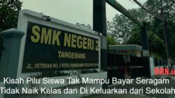 Tak Mampu Bayar Cicilan Seragam Sekolah, Rafael Putra Tanjung di Keluarkan Dari SMKN 2 Kota Tangerang