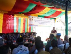 Kapolres Pidie Hadiri Launching Penyaluran Bantuan Pangan  Beras di Kecamatan Grong-Grong