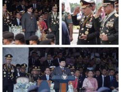 Panglima TNI Hadiri Peringatan Hari Bhayangkara ke-79 di Silang Monas
