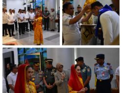 Danrem 132/Tdl Bersama Forkopimda Sulteng Sambut Menteri Koordinator Bidang Infrastruktur dan Pembangunan Kewilayahan di Palu