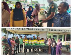 Dandim 1307/Poso Penyaluran Bantuan Pangan Beras Tahun 2025 Resmi Diluncurkan Di Kabupaten Touna