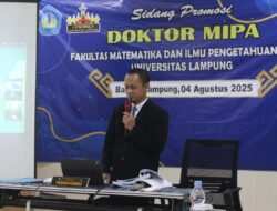 FMIPA Unila Lahirkan Doktor ke-27 Bimbingan Prof. Warsito Bertema Smart Farming