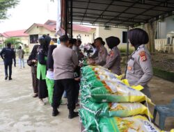 Polres Aceh Tamiang Gelar Gerakan Pangan Murah, Ratusan Warga Padati Polres Aceh Tamiang