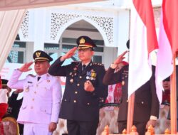 Kapolres Pidie Hadiri Upacara HUT ke-80 RI di Lapangan PCC Sigli