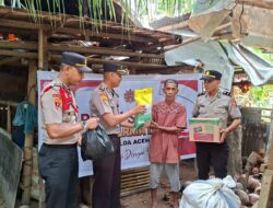 Siswa Setukpa Polri Gelombang II Polres Pidie Jaya Tebar Kepedulian Lewat Baksos di Meureudu